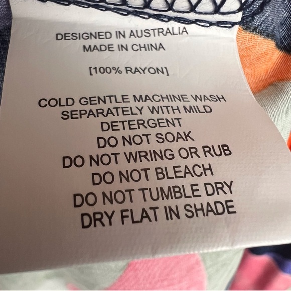 Abel The Label ATL Anthropologie Leonard Floral Tropical High Low Midi Dress XS - Picture 11 of 11